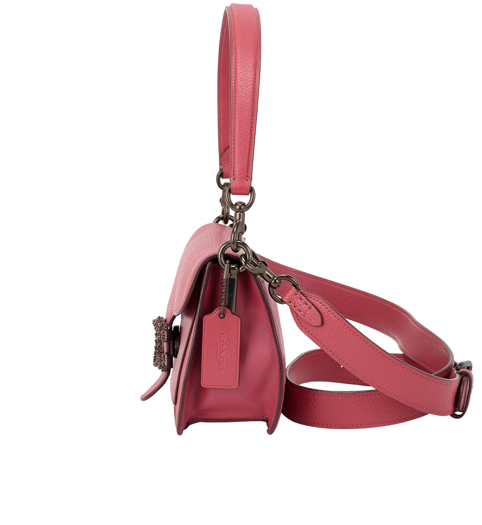 Tabby Shoulder Bag 26, &pound;250, Handbags, Pink, Leather, Bottom view